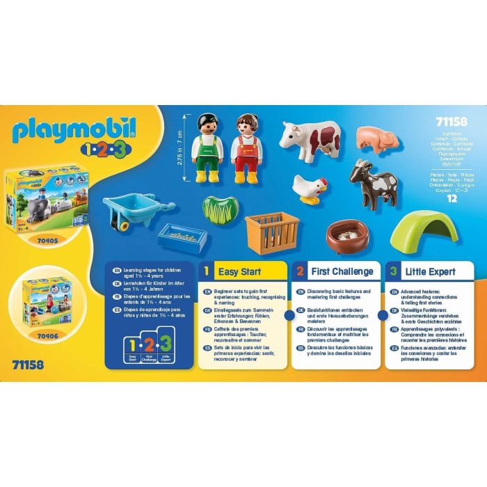 Playmobil 1.2.3 Fun on the Farm 71158