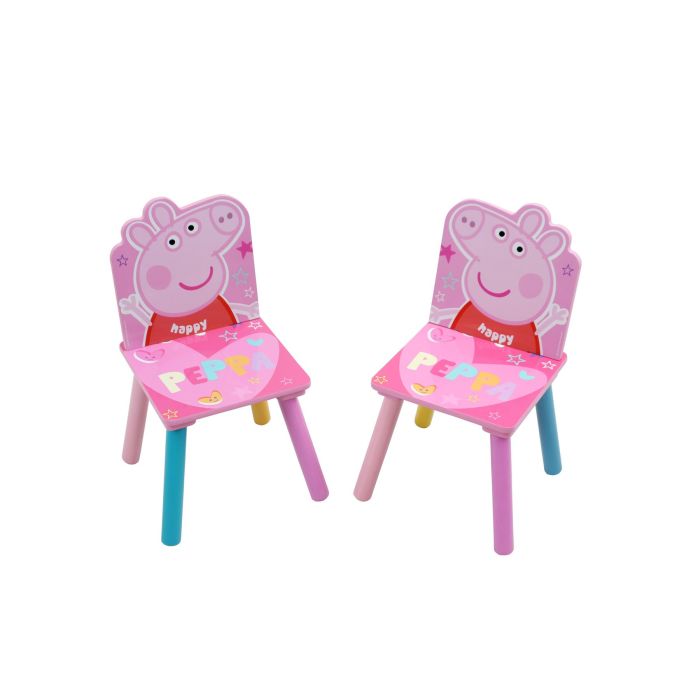 Peppa Pig Wooden Table & 2 Chairs Set