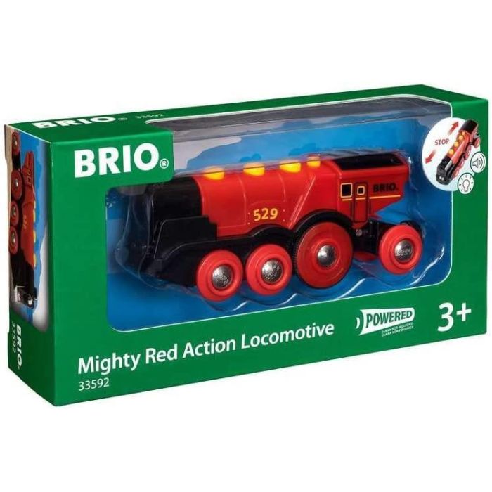 BRIO Mighty Red Action Wooden Locomotive