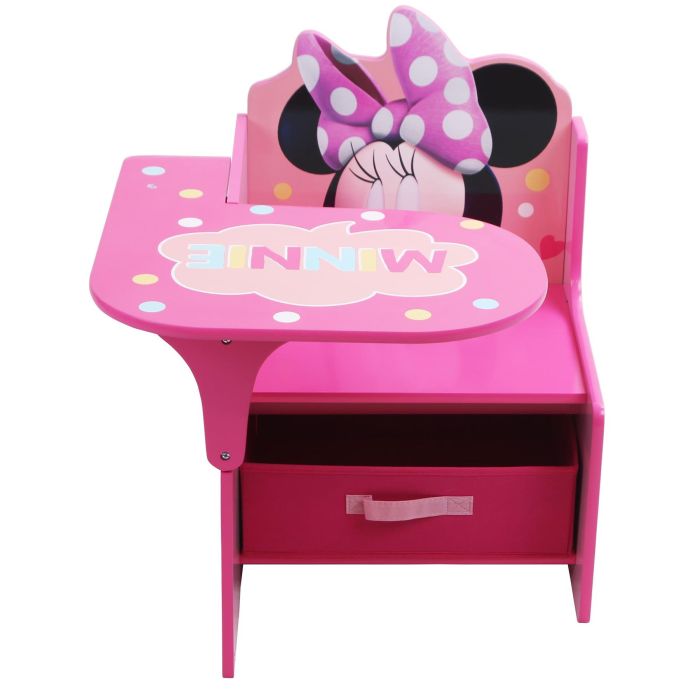 Minnie Mouse Chair Desk with Storage Bin