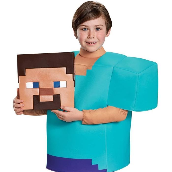 Minecraft Classic Mojang Steve Costume Small
