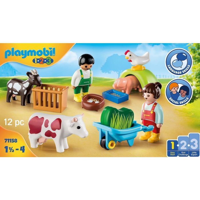 Buy Playmobil 1.2.3 Fun on the Farm 71158 at BargainMax | Delivery over £9.99 and Now, Pay Later with Klarna, ClearPay & Laybuy | Bargain Max