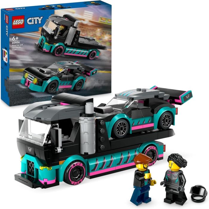 LEGO City Race Car and Car Carrier Truck 60406