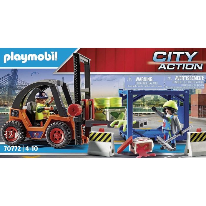 Playmobil City Action Cargo Forklift with Freight 70772