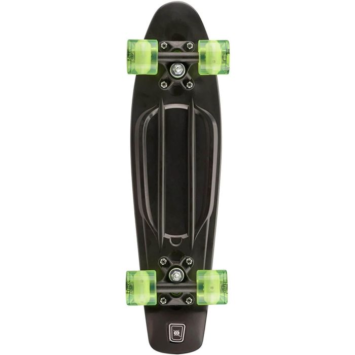 Xootz 22" Black Skateboard with LED Light up Wheels