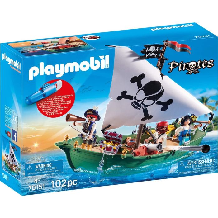 Playmobil 70151 Pirate Ship with Underwater Motor