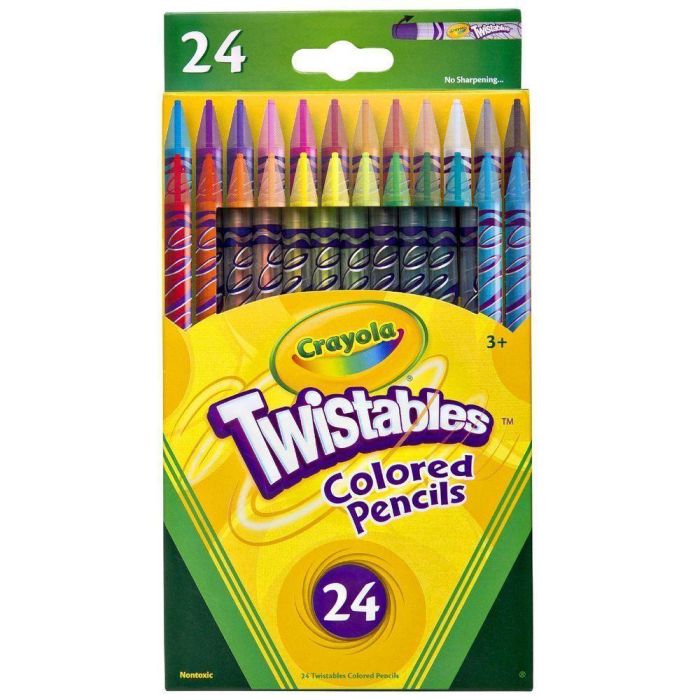 Crayola Twistable Coloured Pencils 24 Pack