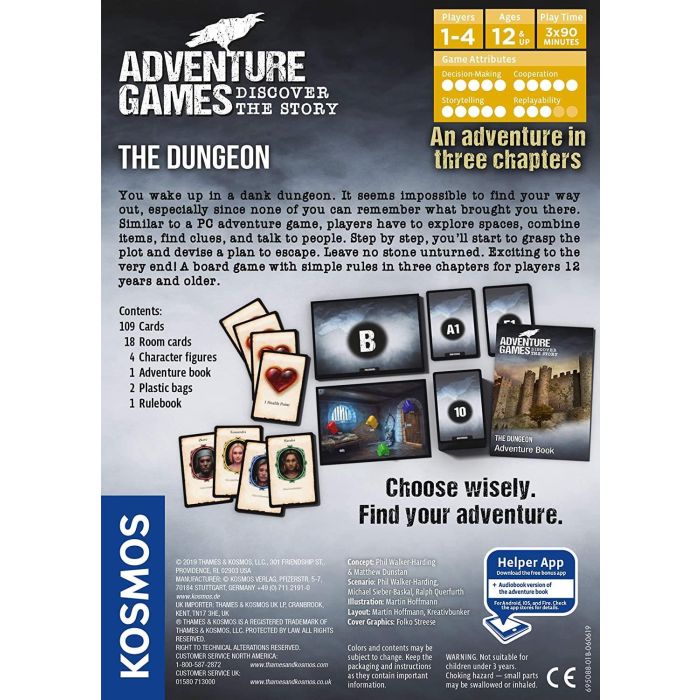 Thames and Kosmos The Dungeon Adventure Games