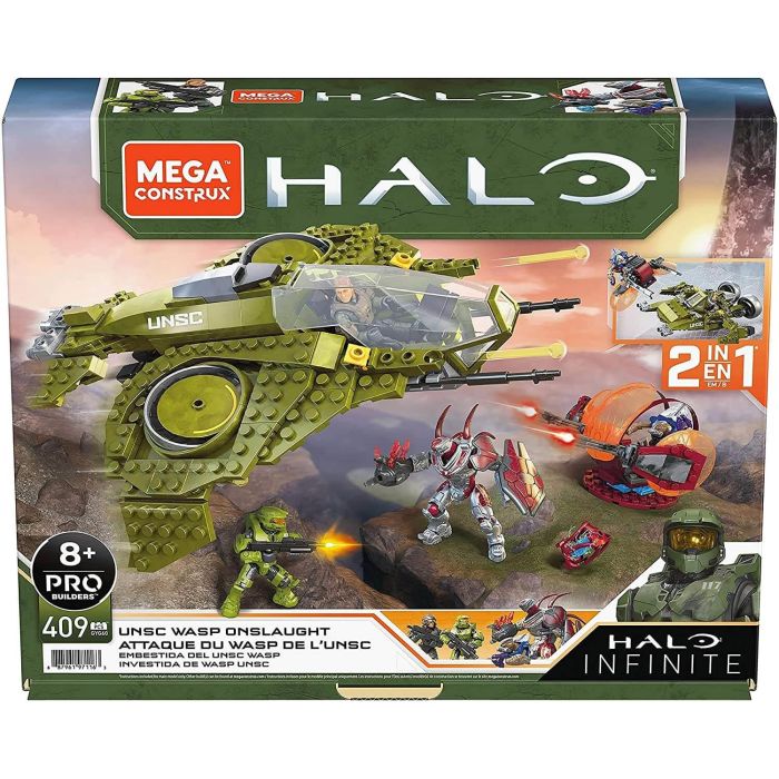 Mega Construx Halo UNSC Wasp Onslaught Playset