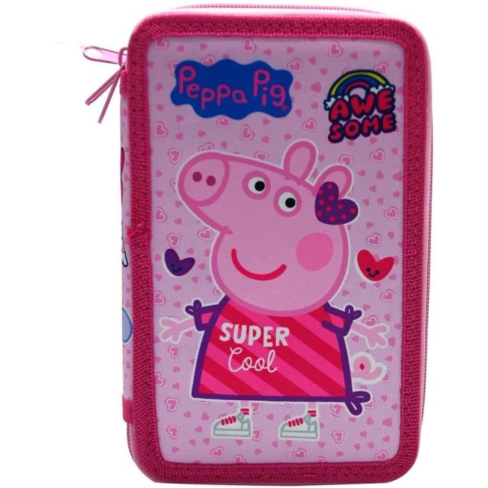 Peppa Pig 3 Tier Filled Pencil Case