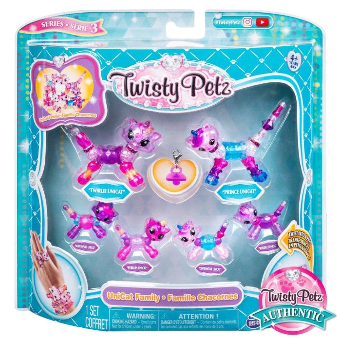 Twisty Petz Family Pack- Twirlie Unicat and Prince Unicat