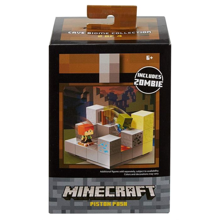 Minecraft Mini Figures Piston Push