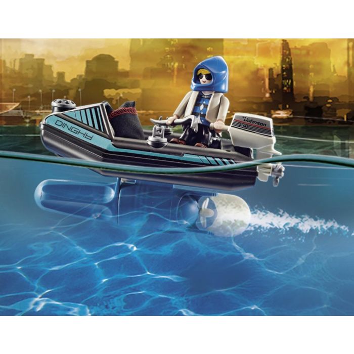 Playmobil City Action Police Jet Pack with Boat 70782
