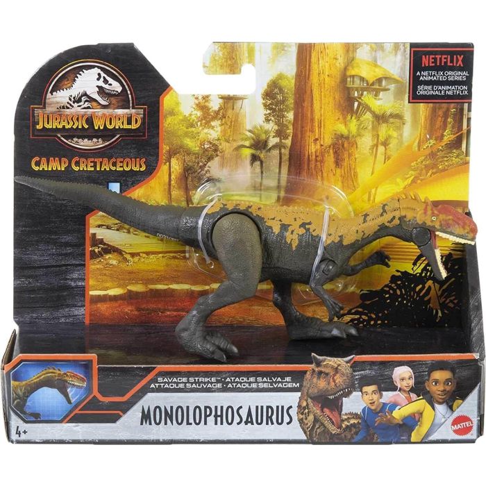 Jurassic World Savage Strike Monolophosaurus Figure