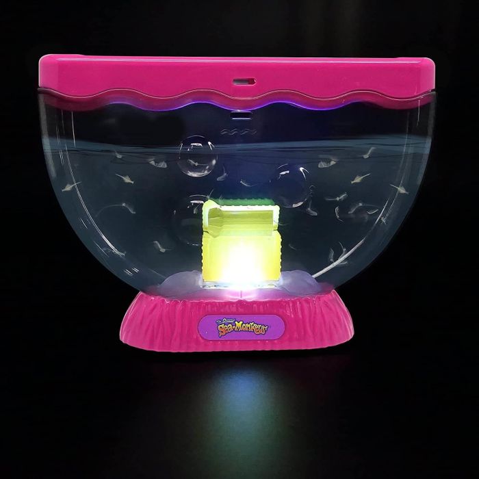 Sea Monkeys Pink Light Up Ocean Treasure Tank