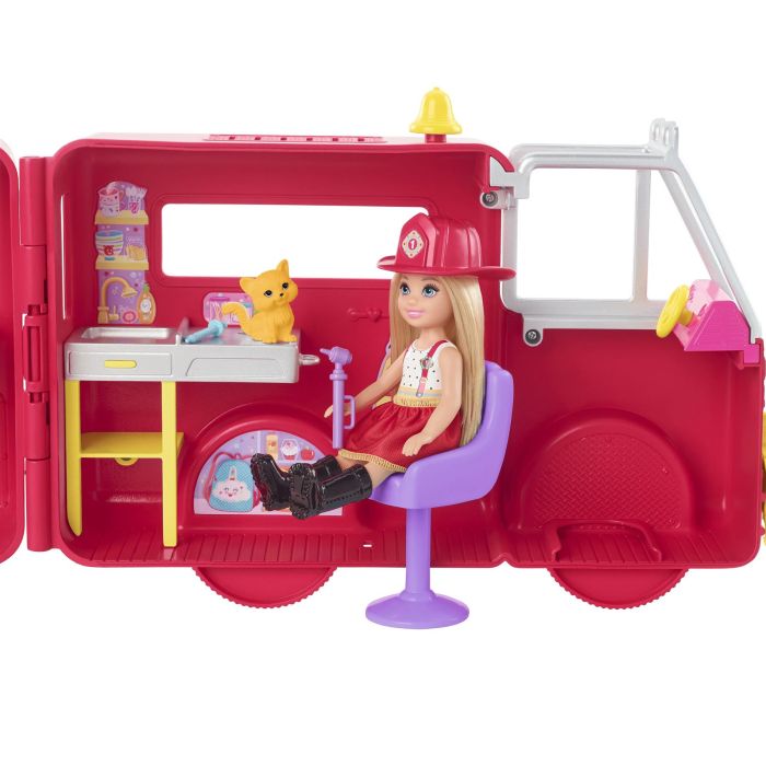 Barbie Chelsea Doll and Fire Truck