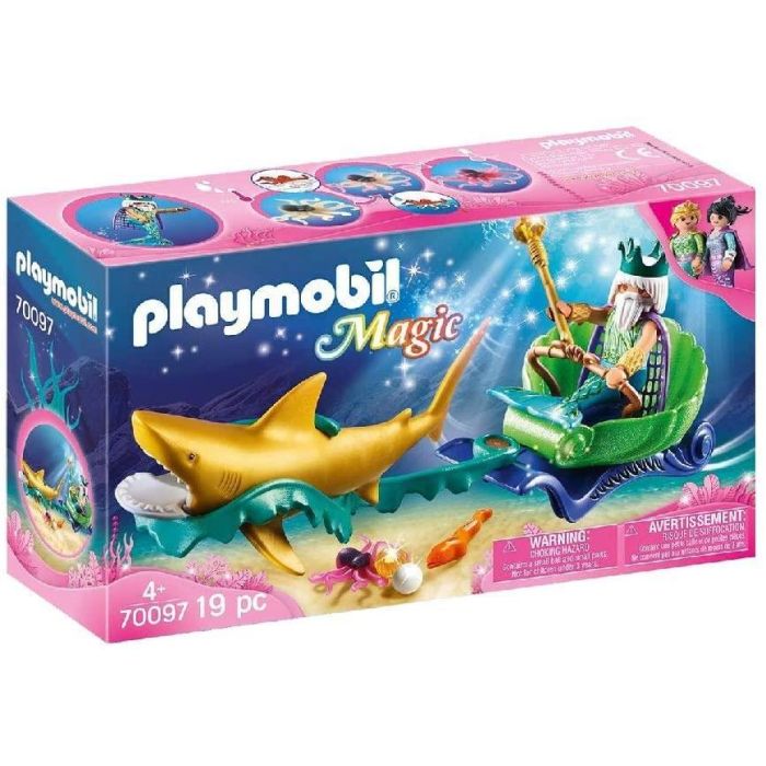 Playmobil Magic King of the Sea with Shark Carriage 70097
