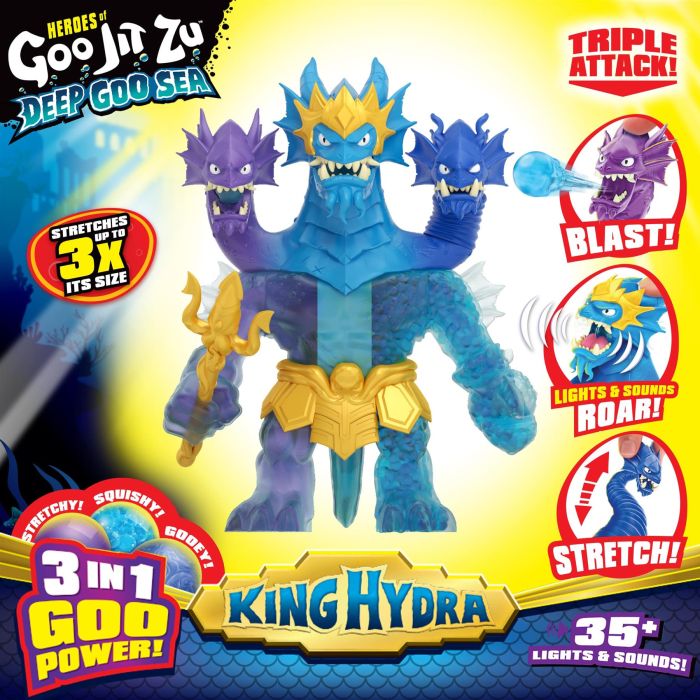 Heroes of Goo Jit Zu Deep Goo Sea King Hydra 9.5" Figure