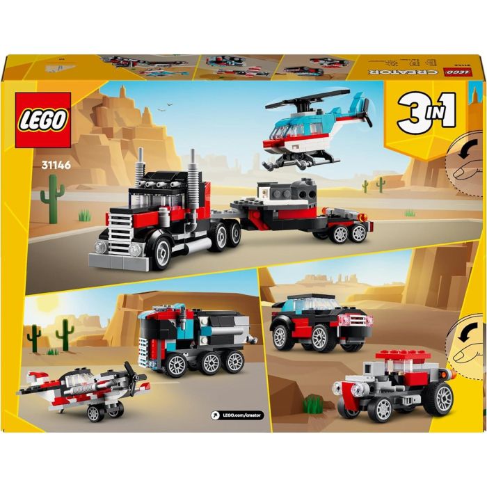 LEGO Creator 3in1 Flatbed Truck with Helicopter 31146