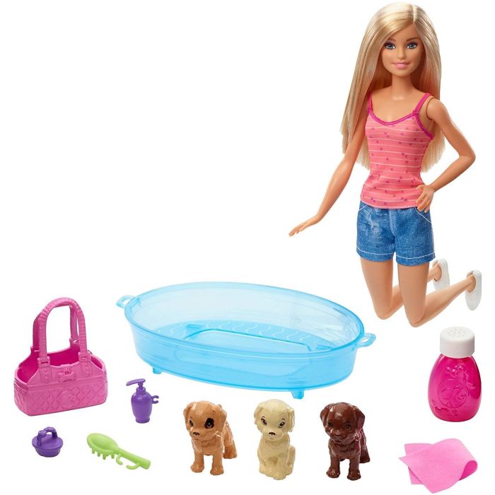 Barbie Puppy Bath Time