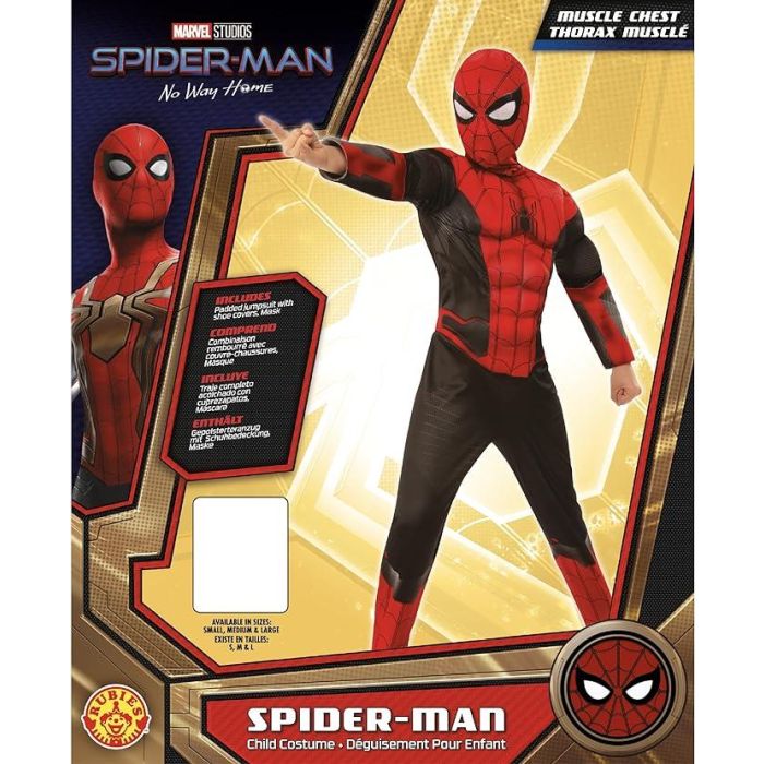 Spider-Man Red and Black Deluxe Costume - Medium