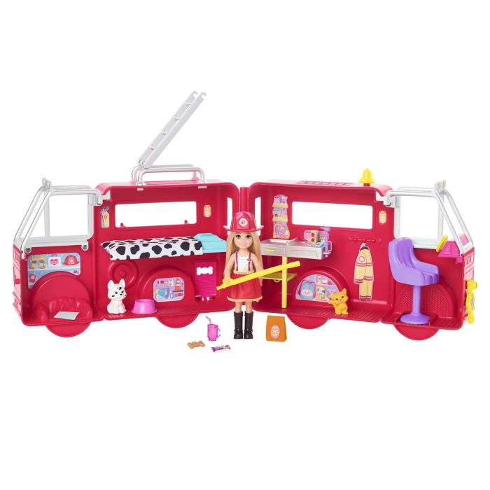 Barbie Chelsea Doll and Fire Truck