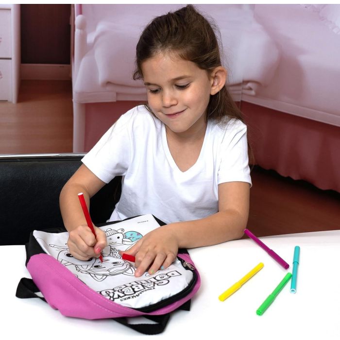 Gabby's Dollhouse Colouring Backpack