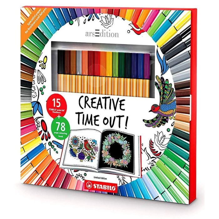 Stabilo Creative Time Out Art Therapy Book and Pen Set