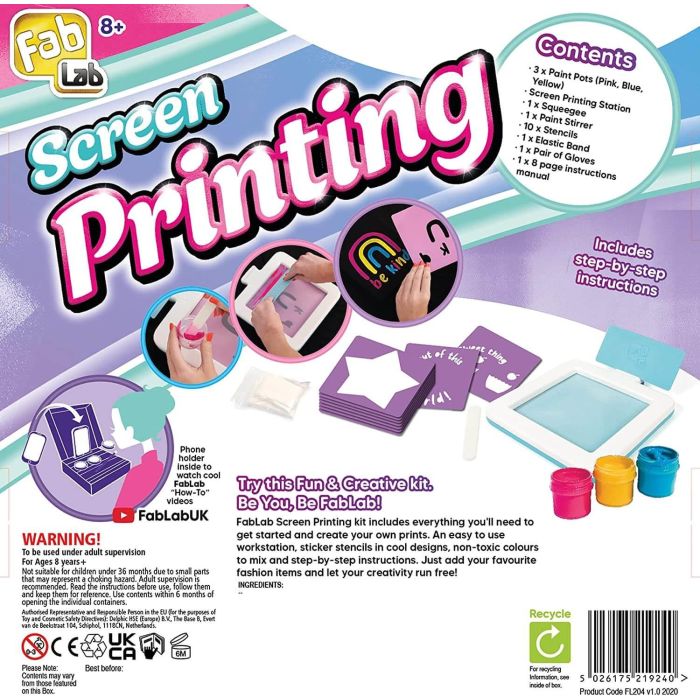 Fab Lab Screen Printing Kit