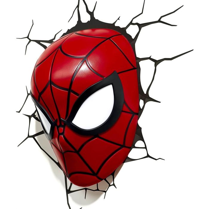 Buy Spiderman Face 3D Wall Light at BargainMax | Free Delivery over £  and Buy Now, Pay Later with Klarna, ClearPay & Laybuy | Bargain Max