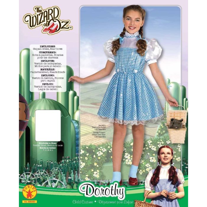 Rubies Wizard of Oz Dorothy Costume Large