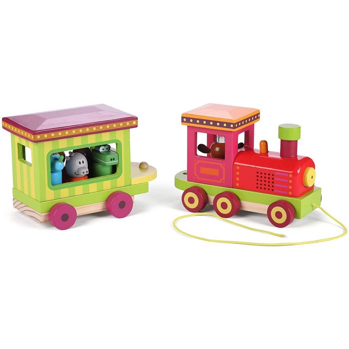 Hey Duggee Wooden Pull Along Light and Sounds Train