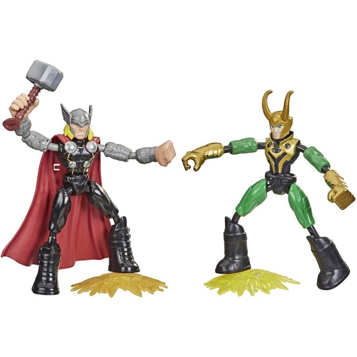 Avengers & Flex Thor vs Loki Figures