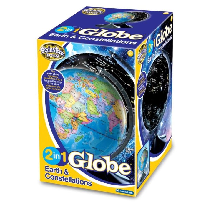Brainstorm Toys 2 in 1 Earth and Constellations Globe