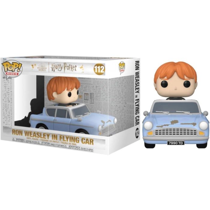 Funko POP! Rides Harry Potter Chamber Of Secrets 20th  Ron Weasley With Car Vinyl Figure