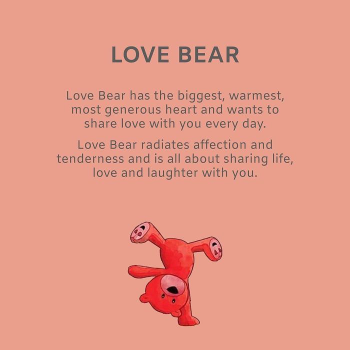 Mood Bears Love Bear Mini Plush