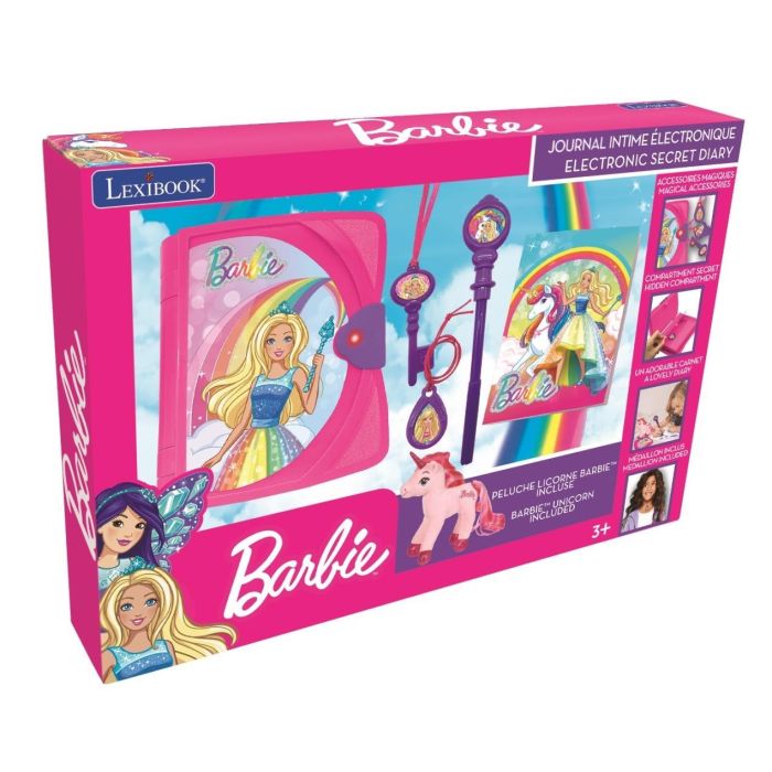 Barbie Electronic Secret Diary with a Unicorn plush and accessories