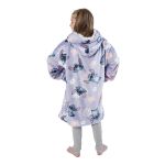 Stitch Floral Hooded Blanket