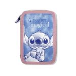 Lilo & Stitch Double Pencil Case with Colouring Pens