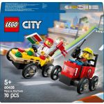 LEGO City Pizza vs. Fire Truck Race Car Pack 60458