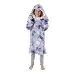 Stitch Floral Hooded Blanket