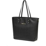 Fisher-Price Black Faux Leather Baby Changing Bag 33.5x13x33cm