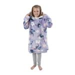 Stitch Floral Hooded Blanket