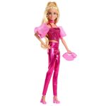 Barbie Deluxe Style Fashion Doll in Metallic Pink Outfit with Corset Top