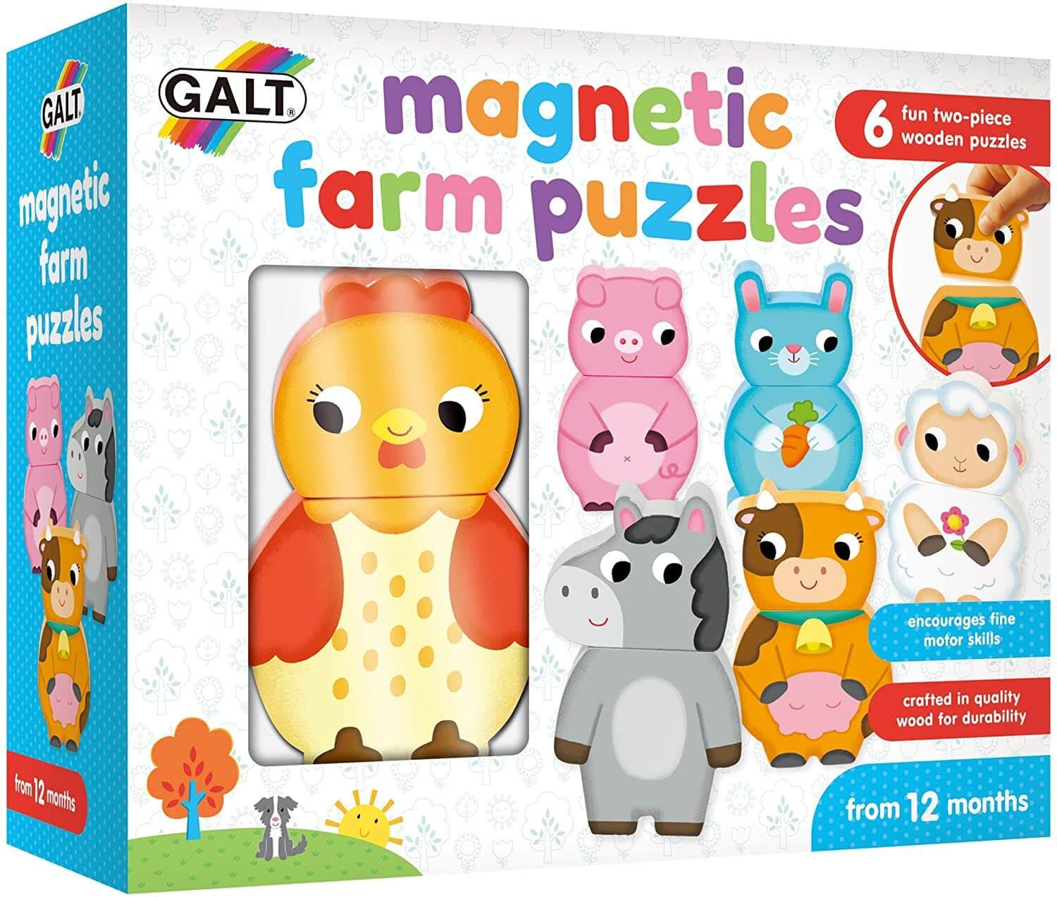 Galt Magnetic Farm Wooden Puzzles