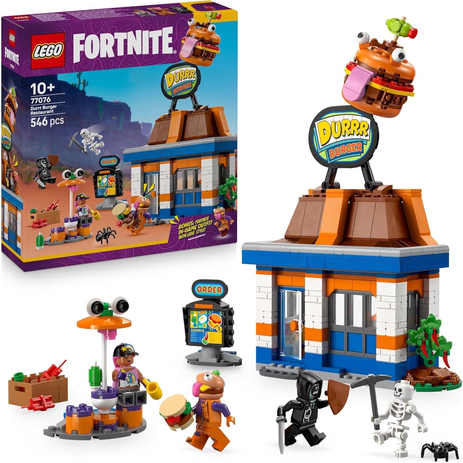 LEGO Fortnite Durrr Burger Restaurant Video Game Toy 77076